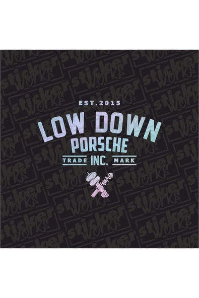 Low Down Porsche Arka Cam Hologram Sticker