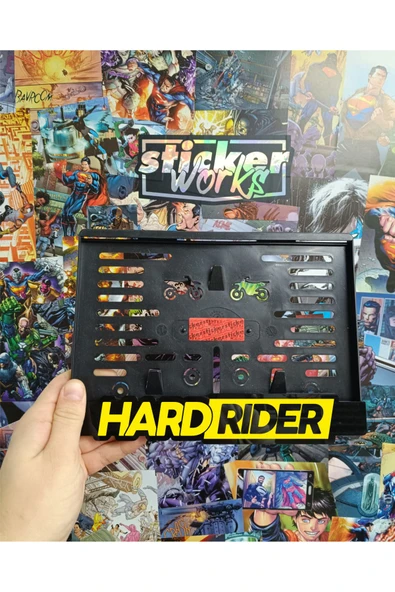 Hard Rider Sarı Motor Plakalık