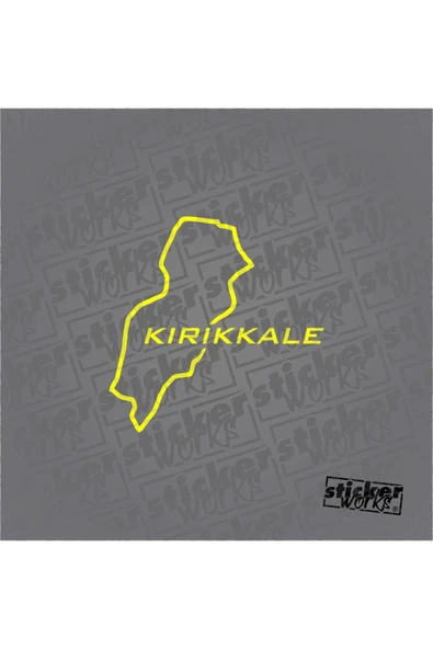 Kırıkkale Harita Sticker - 7