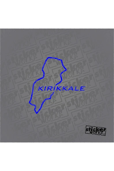 Kırıkkale Harita Sticker - 1