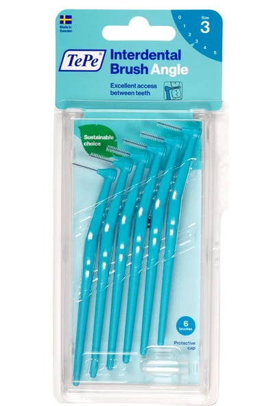 Tepe Angle Arayüz Fırçası Mavi 0.6 mm 6 lı