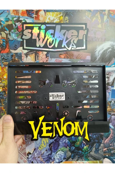 Venom Sarı Motor Plakalık