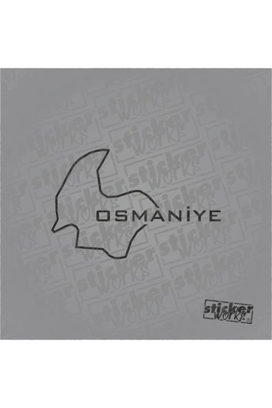 Osmaniye Harita Sticker