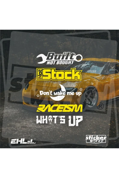 Not Stock Sticker Paketi