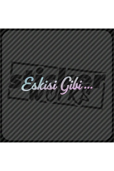 Ön Cam Eskisi Gibi Hologram Sticker ürün görseli 1