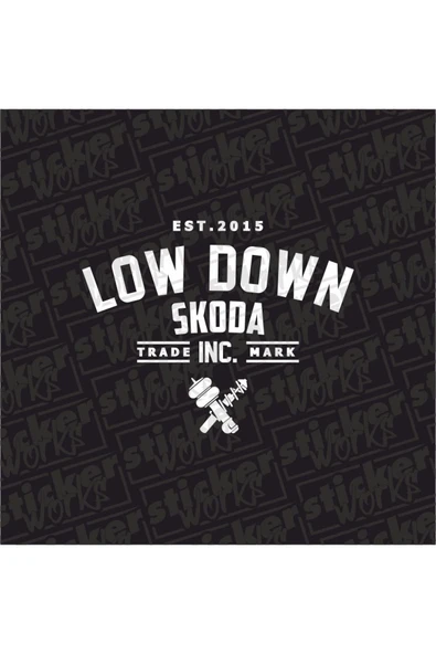 Low Down Skoda Arka Cam Hologram Sticker Uyumlu - 4
