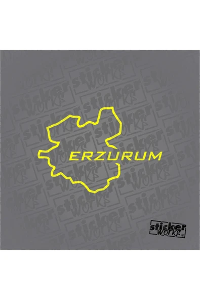 Erzurum Harita Sticker ürün görseli 1