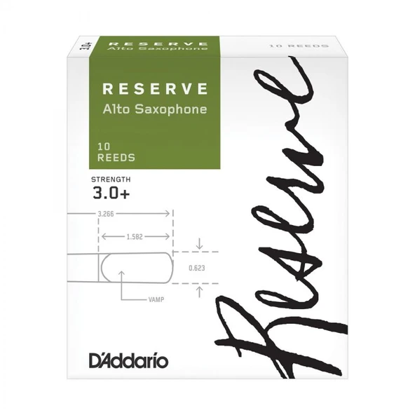 D\'Addario Woodwinds Reserve DJR10305 Alto Saksafon Kamışı No:3+ - 2