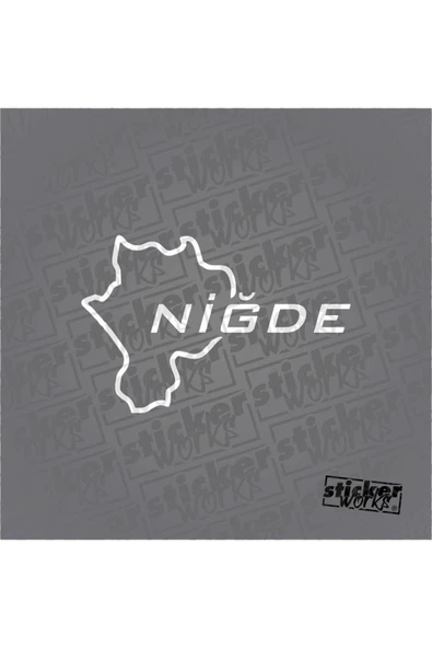 Niğde Harita Sticker