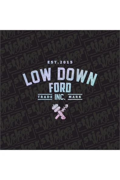 Low Down Ford Arka Cam Hologram Sticker