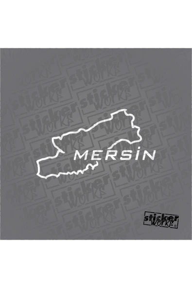 Mersin Harita Sticker - Resim 10