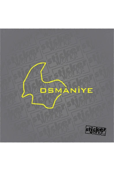 Osmaniye Harita Sticker - Resim 7