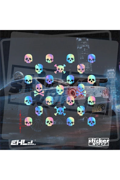 Kuru Kafa Desen Kaplama Sticker ( Motor , Araba , Kask , Bilgisayar , Tablet V.b. ) - Resim 4