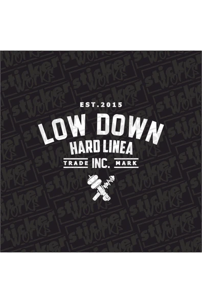Low Down Hard Linea Arka Cam Sticker
