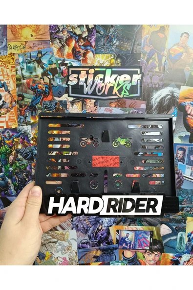 Hard Rider Motor Plakalık - BEYAZ