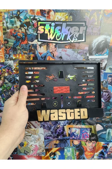 Wasted Altın Krom Motor Plakalık