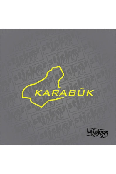 Karabük Harita Sticker - Resim 4
