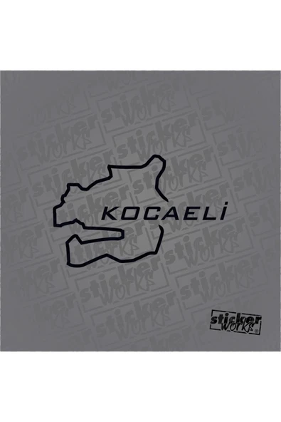 Kocaeli Harita Sticker - Resim 4