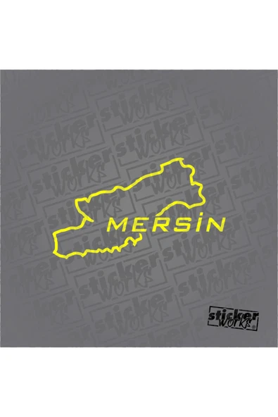 Mersin Harita Sticker - Resim 7
