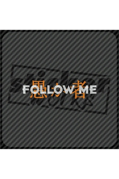 Follow Me Ön Cam Sticker - 2