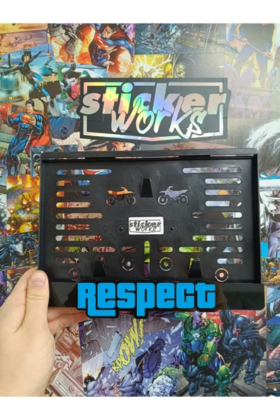 Respect Mavi Motor Plakalık