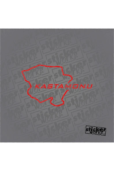 Kastamonu Harita Sticker - Resim 10