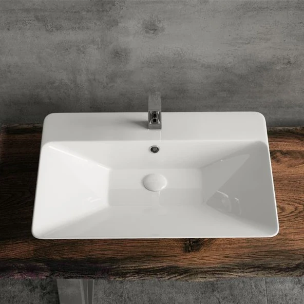 LUCCO DONNA 60 CM TEZGAHÜSTÜ LAVABO - 6