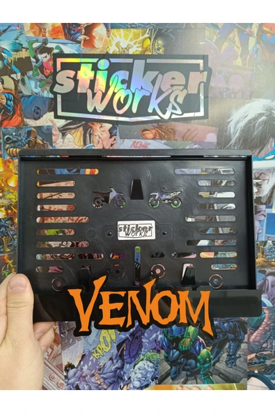 Venom Turuncu Motor Plakalık