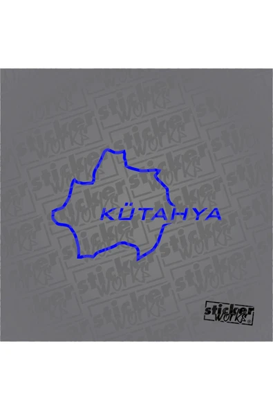 Kütahya Harita Sticker - 10