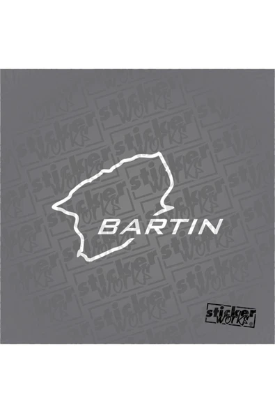 Bartın Harita Sticker