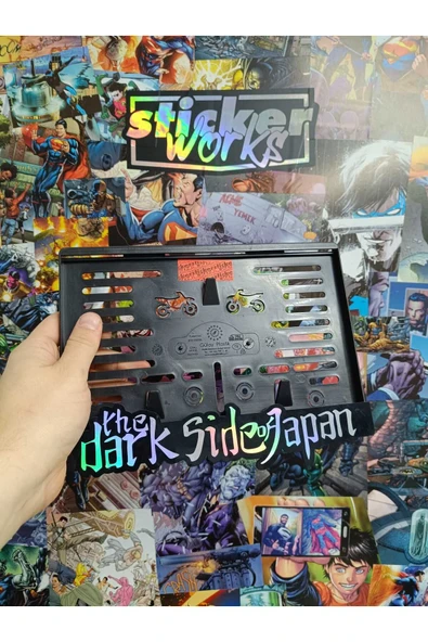 The Dark Side of Japan Hologram Motor Plakalık  ( KARBON ZEMİN ) ürün görseli 1