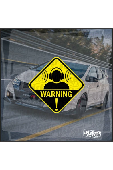 Warning Sticker ürün görseli 1
