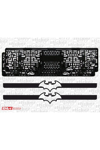 Batman Takmatik Plakalık - Beyaz ürün görseli 1