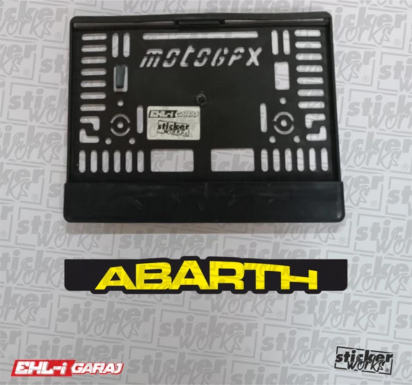 Abarth Motor Plakalık - SARI