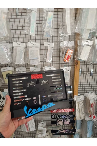 Vespa Motor Plakalık ( MAVİ ) ürün görseli 1