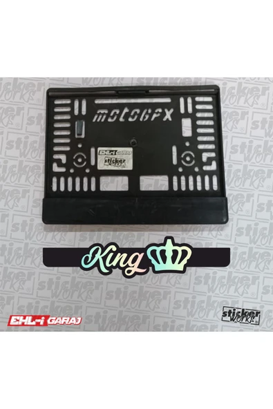 King Hologram Motor Plakalıkü ürün görseli 1