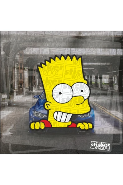 Siimson Bart Sticker