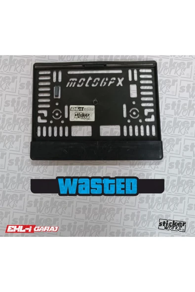 Wasted Motor Plakalık  - MAVİ