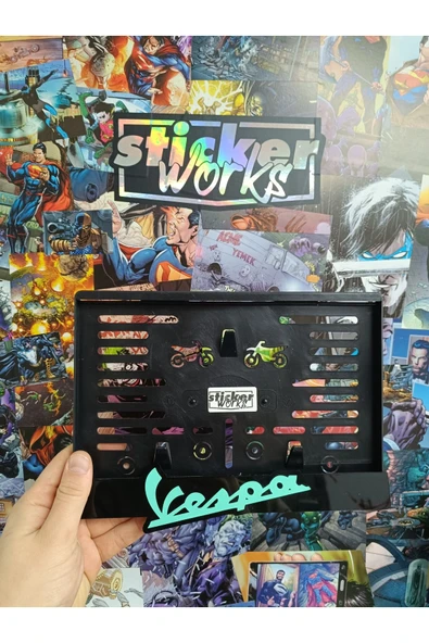 Vespa Motor Plakalık  - Mint Yeşil ürün görseli 1