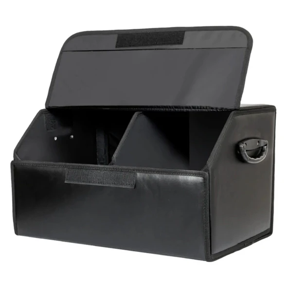 Oto Bagaj Düzenleyici Organizer Katlanır Deri Çanta 30x48cm - Resim 2