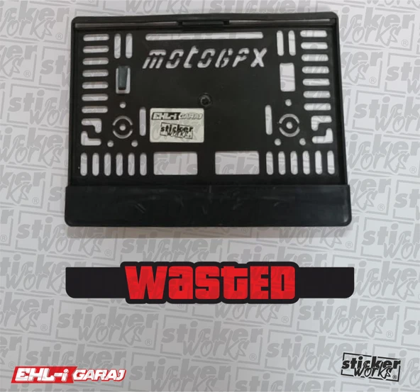 Wasted Motor Plakalık  - KIRMIZI