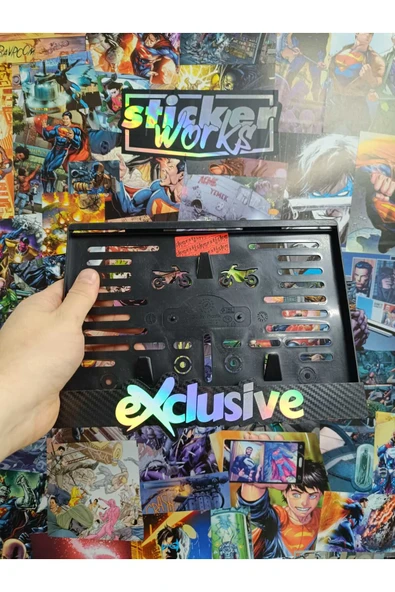 Exclusive Hologram Motor Plakalık ( KARBON ZEMİN ) ürün görseli 1