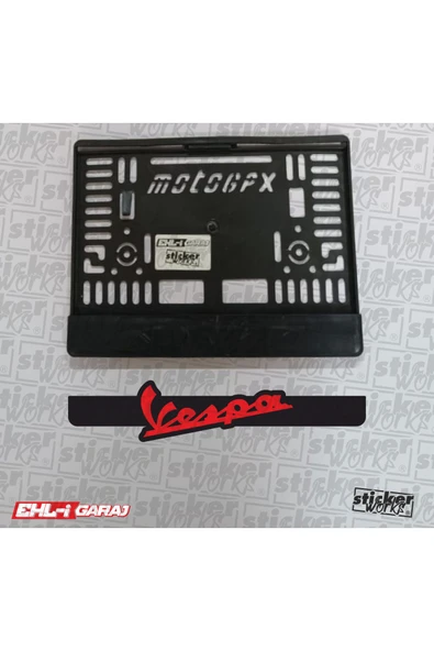 Vespa Motor Plakalık ( KIRMIZI ) ürün görseli 1