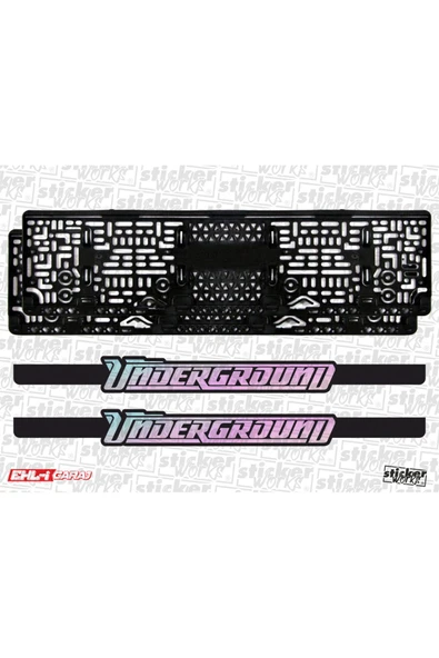 Underground Takmatik Hologram Plakalık ürün görseli 1