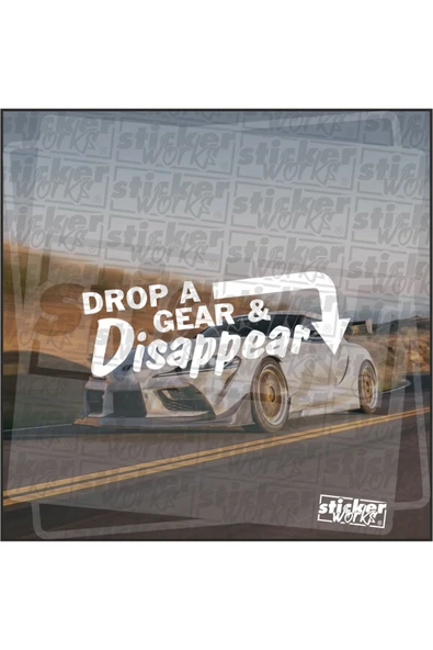 Drop A Gear Dissappear Sticker