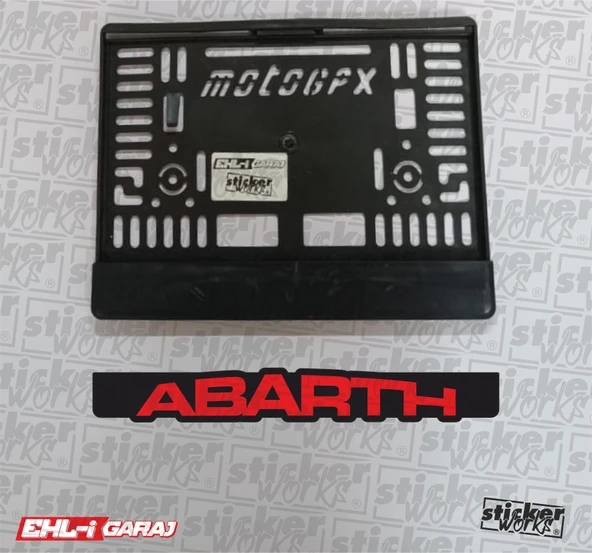 Abarth Motor Plakalık - KIRMIZI ürün görseli 1