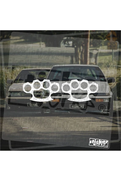 Muşt Sticker - 2 Adet - 1