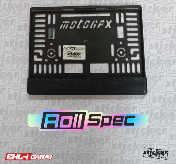 Roll Spec Motor Plakalık - HOLOGRAM SİYAH ürün görseli 1