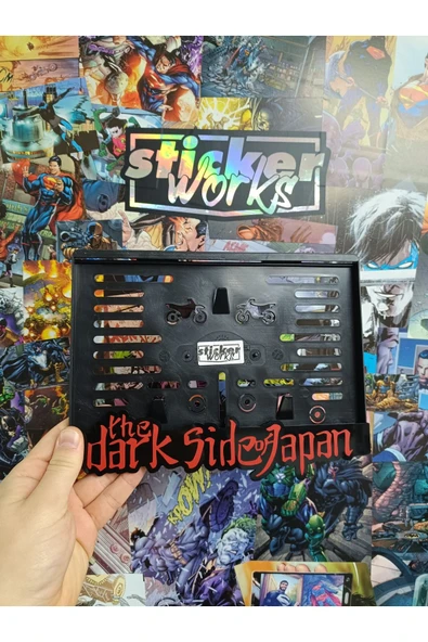 The Dark Side Of Japan Motor Plakalık ( Kırmızı ) ürün görseli 1