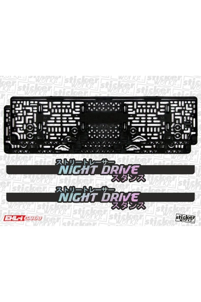 Night Drive Takmatik Hologram Plakalık ürün görseli 1